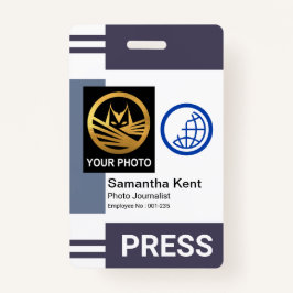 Crachá Modelo de Fotografia da Coluna de Faixa de Sombras