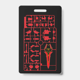 Crachá modelo de jogo sinanju gundam gunpla plamo proteto