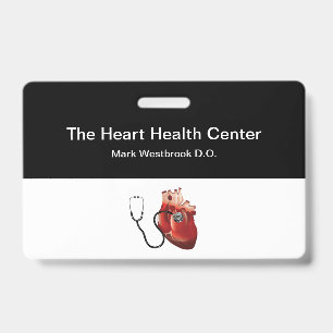 Crachá Modelo de Placas de Identificação Médica de Cardio