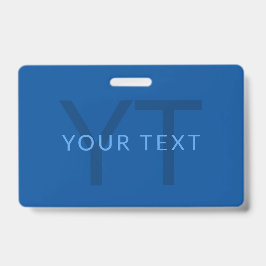 Crachá Modelo de Texto Editável para Nome Monograma Etc.