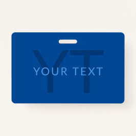 Crachá Modelo de Texto Editável para Nome Monograma Etc.