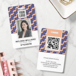 Crachá Modern Geometric Interlocking Pattern 