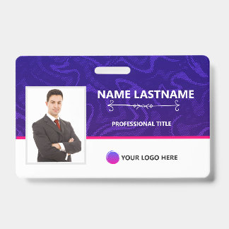 Crachá Modern Identification card