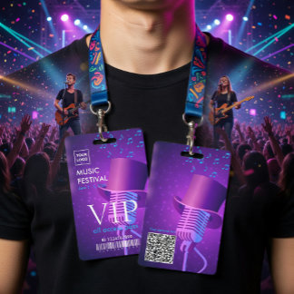 Crachá Modern Retro Music Festival VIP All Access Pass 