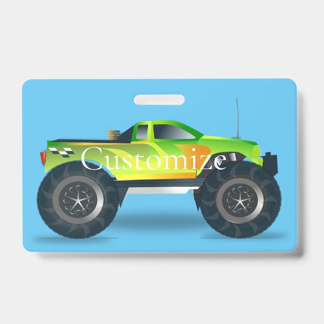 Crachá Monster Truck Thunder_Cove (Frente)
