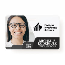 Mulher sorrindo | Empresa | Código de barras Cartã