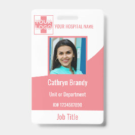Crachá Mulheres Personalizadas Hospitalares ou Empregados