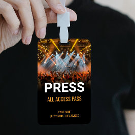 Crachá Music Festival Press All Access Pass Event ID