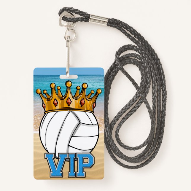 Crachá MVP de Voleibol de Praia (Frente com cordão)