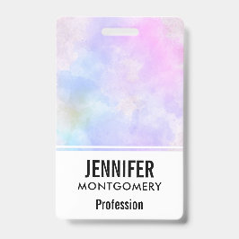 Crachá Na moda púrpura Abstrato azul