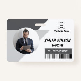 Crachá Navy | Employee Photo ID Company Security Badge