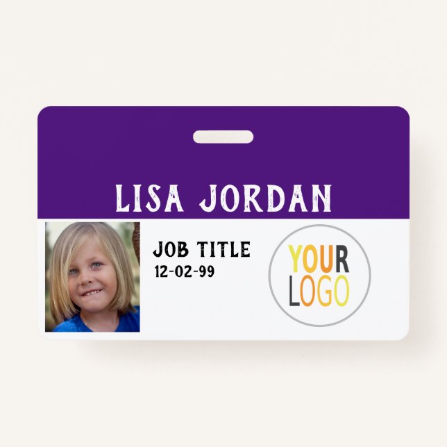 Crachá Negócio feito sob encomenda de Negócio Corp do (Frente)