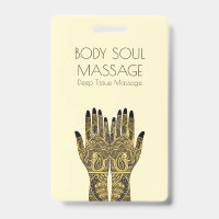 Negócios de Massagem com Henna Mehndi nas Mãos