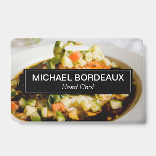 Crachá Negócios personalizados de catering de fotos custo
