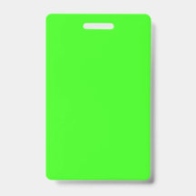 Crachá Neon Verde Vertical – Personalizável