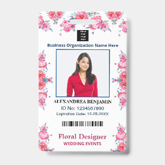 Crachá Nome da Foto do Funcionário Cartão de Identificaçã