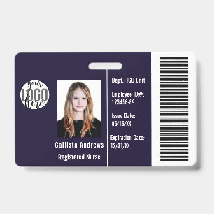 Crachá Nome da foto do funcionário da empresa personaliza