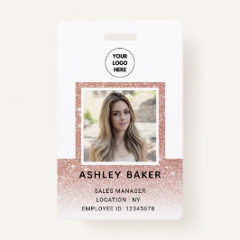 Crachá Nome da Fotografia do ID de Segurança da Empresa G