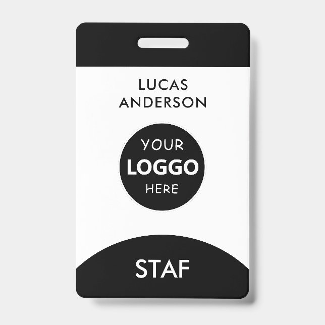 Crachá Nome de etiqueta de funcionário personalizado Func (Front)