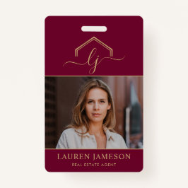 Crachá Nome de etiqueta do Realer de Promocional Imobiliá