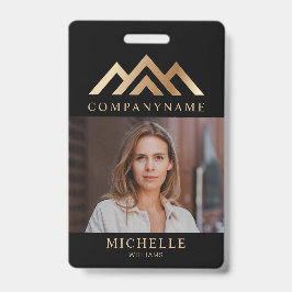 Crachá Nome de etiqueta do Realetor de Imóveis Moderno