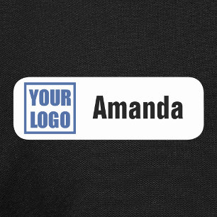Crachá nome de etiqueta Modelo Logotipo comercial