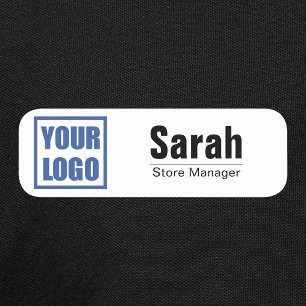Crachá nome de etiqueta Modelo Logotipo comercial