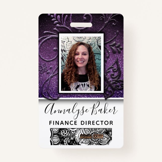 Crachá Nome de Foto do Enfermeiro CNA Profissional bonito (Frente)