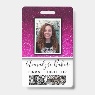 Crachá Nome de Foto do Enfermeiro de Enfermeiro de Glitte