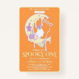 Crachá Nome de menino assustador para crianças no Hallowe