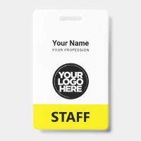 Nome do funcionário amarelo Etiqueta do Funcionari