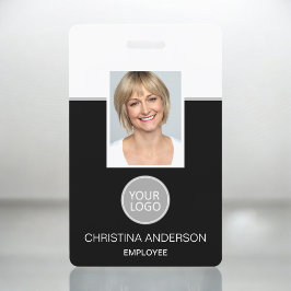 Crachá Nome do funcionário personalizado Logotipo Fotogra