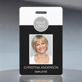 Crachá Nome do funcionário personalizado Logotipo Fotogra