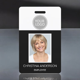 Crachá Nome do funcionário personalizado Logotipo Fotogra