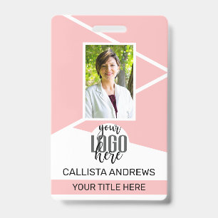 Crachá Nome do Funcionário Título Código de Barras Logoti