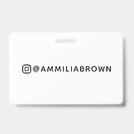 Crachá Nome do Instagram | Design de Nome Personalizado p