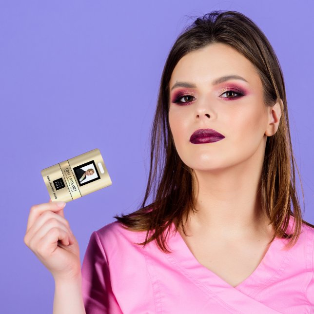 Crachá Nome do logotipo Código de Barras do Funcionário D (Criador carregado)