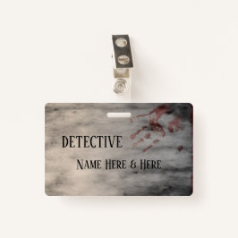 Crachá Nome do Partido Mistério de Assassinato