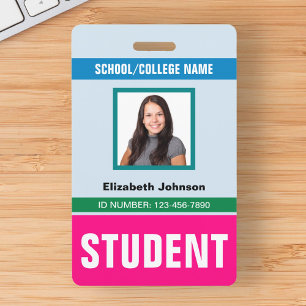 Crachá Nome e Foto Personalizados Cartão de Identificaç