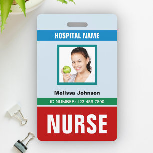 Crachá Nome e Foto Personalizados Cartão de Identificaç
