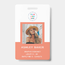 Crachá Nome E Título Do Logotipo De Segurança Da Empresa