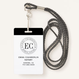 Crachá Notário móvel público