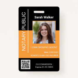 Crachá Notícia Trabalhador de escritório de identidade pú