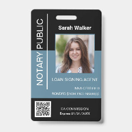 Crachá Notícia Trabalhador do escritório de identidade pú