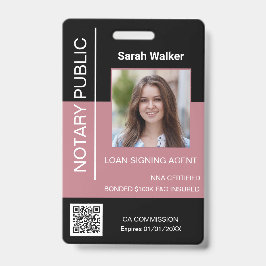 Crachá Notícia Trabalhador do escritório de identidade pú