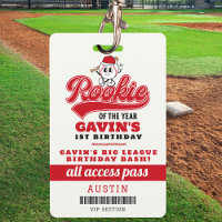 Novato Do Ano Da Festa de aniversário De Beisebol