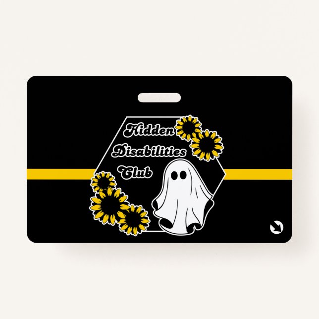 Crachá o clube de invisibilidade oculto com informações d (Frente)