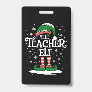 Crachá O Elfo Professor Natal Família Correspondente Grup