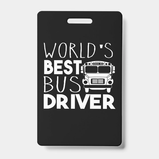 Crachá O melhor driver de barramento do mundo (Frente)