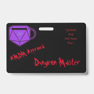 Crachá Oficial AMDM Dungeon Master